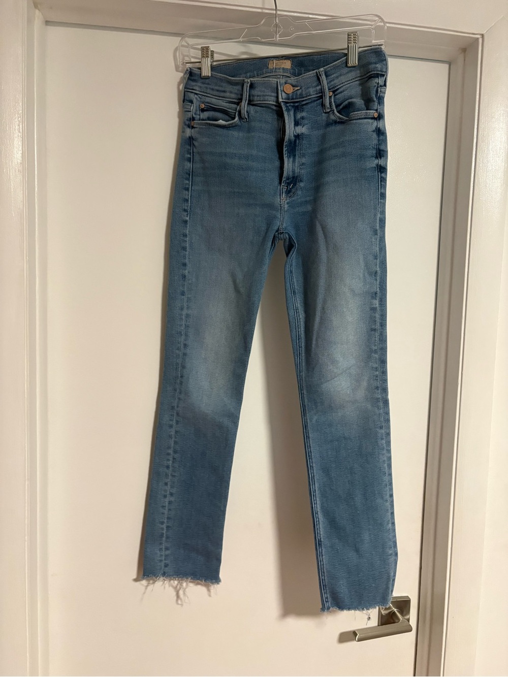 MOTHER Light Blue Straight Leg Jeans